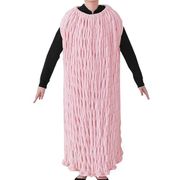 ワンピース毛布 くしゅくしゅ あったかブランケット 着る毛布 フリーサイズ ピンク NM138488-16