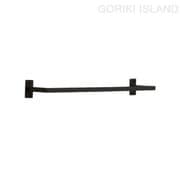 640176 [GORIKI ISLAND（ゴーリキアイランド） タオルバ- PF polku 21B SQ BK]
