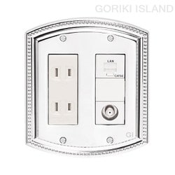 GORIKI ISLAND（ゴーリキアイランド） スイッチプレ-ト PB 06 CR 790044