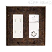 GORIKI ISLAND(ゴーリキアイランド) スイッチプレ-ト PL 06 AN 790054