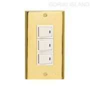 GORIKI ISLAND(ゴーリキアイランド) スイッチプレ-ト PL 03 PVD B 790073