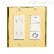 GORIKI ISLAND(ゴーリキアイランド) スイッチプレ-ト PL 06 PVD B 790074