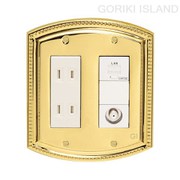GORIKI ISLAND(ゴーリキアイランド) スイッチプレ-ト PB 06 PVD B 790084