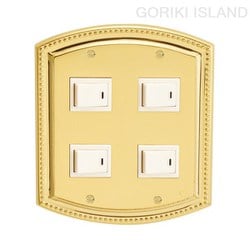 GORIKI ISLAND（ゴーリキアイランド） スイッチプレ-ト PB 04 PVD B 790085