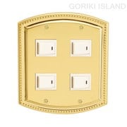 GORIKI ISLAND(ゴーリキアイランド) スイッチプレ-ト PB 04 PVD B 790085