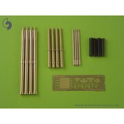 AM-24-004 1/24 WWII イギリス イスパノ20mm Mk.II 機関砲用砲身 4本入 （エアフィックス用） [プラモデル用パーツ]