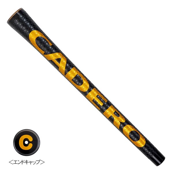 カデロ 2×2 PTG DUO AIR ブラック/ゴールド Lサイズ/B無し [ゴルフ用グリップ]