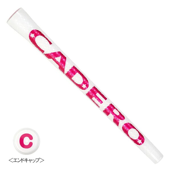 カデロ 2×2 PTG DUO UT ホワイト/ピンク Sサイズ/B有り [ゴルフ用グリップ]
