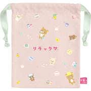 CA43201 リラックマ ねこねこの湯 巾着 [キャラクターグッズ]