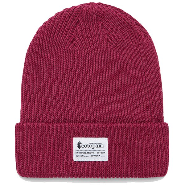 Wharf Beanie - Cotopaxi Patch 4200530375232 Burgundy [ニットキャップ ビーニー]