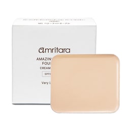 アムリターラ アメージングオーガニックファンデーション クリーミーモイスチャー SPF50+ PA++++ M1 ベリーライトオークル 10g