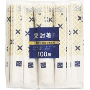 白樺 元禄 割箸 完封箸 100膳 楊枝入 20.3cm 七宝柄