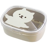 Sabuムームー 抗菌ワンタッチランチ M ホワイト みるくねこ 600ml PCA387005