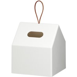 再生プラスチックを使ったティッシュホルダー ホワイト THR-01