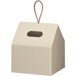 再生プラスチックを使ったティッシュホルダー ベージュ THR-01