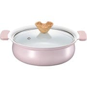 coronto-コロント- IH対応セラミックコーティング卓上鍋 18cm ピンク CT-21