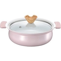 coronto-コロント- IH対応セラミックコーティング卓上鍋 24cm ピンク CT-22