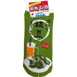 9611-20 [おもしろソックス 枝豆 22～25cm 1足]