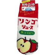 9762-30 [おもしろソックス リンゴジュース 22～25cm 1足]