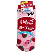 9669-44 [おもしろソックス いちごヨーグルト 22～25cm 1足]