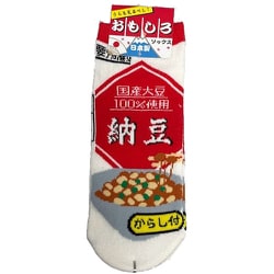 9761-30 [おもしろソックス 納豆 22～25cm 1足]