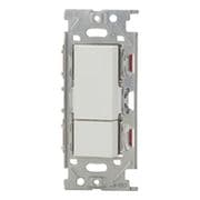 NKW02014-PW [NKシリーズ スイッチセット ダブル 4路（上ダブル/下トリプル） ピュアホワイト 1個入]