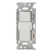 NKW02338-PW [NKシリーズ スイッチセット ダブル 3路+4路（上トリプル/下ダブル） ピュアホワイト 1個入]