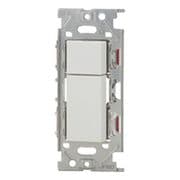 NKW02363-PW [NKシリーズ スイッチセット ダブル 4路+3路（上トリプル/下ダブル） ピュアホワイト 1個入]
