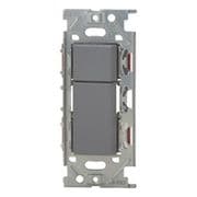 NKW02363-SG [NKシリーズ スイッチセット ダブル 4路+3路（上トリプル/下ダブル） リソッドグレー 1個入]