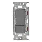 NKW02012-SG [NKシリーズ スイッチセット チェックランプ付 ダブル 3路（上ダブル/下トリプル） リソッドグレー 1個入]