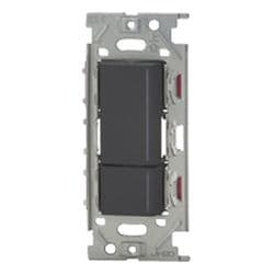 NKW02012-SB [NKシリーズ スイッチセット チェックランプ付 ダブル 3路（上ダブル/下トリプル） ソフトブラック 1個入]
