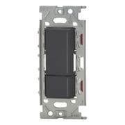 NKW02012-SB [NKシリーズ スイッチセット チェックランプ付 ダブル 3路（上ダブル/下トリプル） ソフトブラック 1個入]