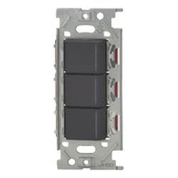 NKW03012-SB [NKシリーズ スイッチセット チェックランプ付 トリプル 3路 ソフトブラック 1個入]