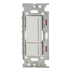 NKW02863-PW [NKシリーズ スイッチセット ガイド・チェックランプ付 ダブル 3路（上ダブル/下トリプル） ピュアホワイト 1個入]