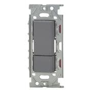 NKW02863-SG [NKシリーズ スイッチセット ガイド・チェックランプ付 ダブル 3路（上ダブル/下トリプル） リソッドグレー 1個入]
