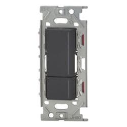 NKW02863-SB [NKシリーズ スイッチセット ガイド・チェックランプ付 ダブル 3路（上ダブル/下トリプル） ソフトブラック 1個入]