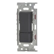 NKW02863-SB [NKシリーズ スイッチセット ガイド・チェックランプ付 ダブル 3路（上ダブル/下トリプル） ソフトブラック 1個入]