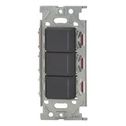 NKW03730-SB [NKシリーズ スイッチセット ガイド・チェックランプ付 トリプル 3路 ソフトブラック 1個入]