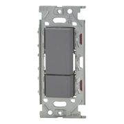 NKW02852-SG [NKシリーズ スイッチセット ガイド付/チェックランプ付 ダブル 3路（上ダブル（ガイド）/下トリプル（ガイド・チェック）） リソッドグレー 1個入]