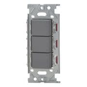 NKW03079-SG [NKシリーズ スイッチセット ガイド付/チェックランプ付 トリプル 3路（上ガイド/中チェック/下チェック） リソッドグレー 1個入]