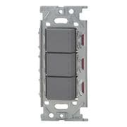 NKW03953-SG [NKシリーズ スイッチセット ガイド付/チェックランプ付 トリプル 3路（上ガイド/中ガイド/下チェック） リソッドグレー 1個入]