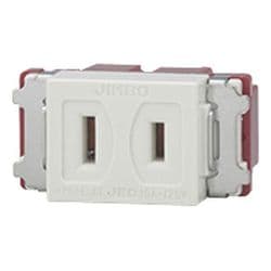 JEC-BN-5-PW [J・WIDE SLIM/J・WIDE/ニューマイルドビー/NKシリーズ 埋込コンセント ピュアホワイト 1個入]