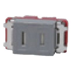 JEC-BN-5F-SG [NKシリーズ 埋込扉付コンセント リソッドグレー 1個入]