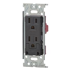 JEC-BN-55GE-SB [NKシリーズ 埋込アースターミナル付接地ダブルコンセント ソフトブラック 1個入]