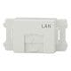 JEC-BN-LW5EL-PW [NKシリーズ 埋込モジュラジャック 8極8心 Cat5e LAN入 ピュアホワイト 1個入]