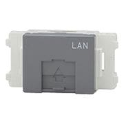 JEC-BN-LW5EL-SG [NKシリーズ 埋込モジュラジャック 8極8心 Cat5e LAN入 リソッドグレー 1個入]