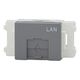 JEC-BN-LW6AL-SG [NKシリーズ 埋込モジュラジャック 8極8心 Cat6A LAN入 リソッドグレー 1個入]