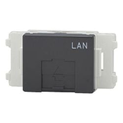 JEC-BN-LW6AL-SB [NKシリーズ 埋込モジュラジャック 8極8心 Cat6A LAN入 ソフトブラック 1個入]