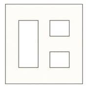 NKP-3+2UF-PW [NKシリーズ プレート 2連用 3コ+2コ穴 ピュアホワイト 1個入]