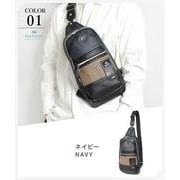 TMPI-02NV [メデン PU LEATHER ボディバッグ ネイビー]